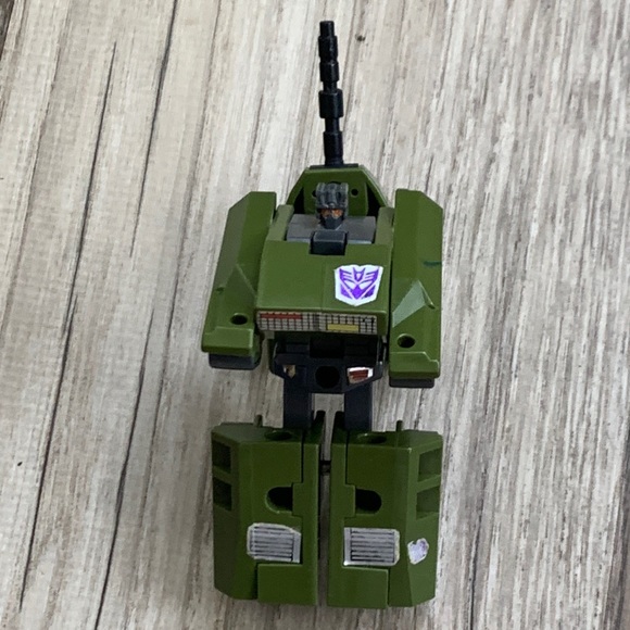 Mini Tranformer Army Tank Military Vehicle Robot Transforming Play toy Vintage - Picture 2 of 8